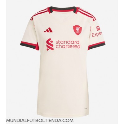 Camiseta Liverpool Jeremie Frimpong #30 Segunda Equipación Replica 2025-26 para mujer mangas cortas Camiseta Liverpool Jeremie Frimpong #30 Segunda Equipación Replica 2025-26 para mujer mangas cortas
